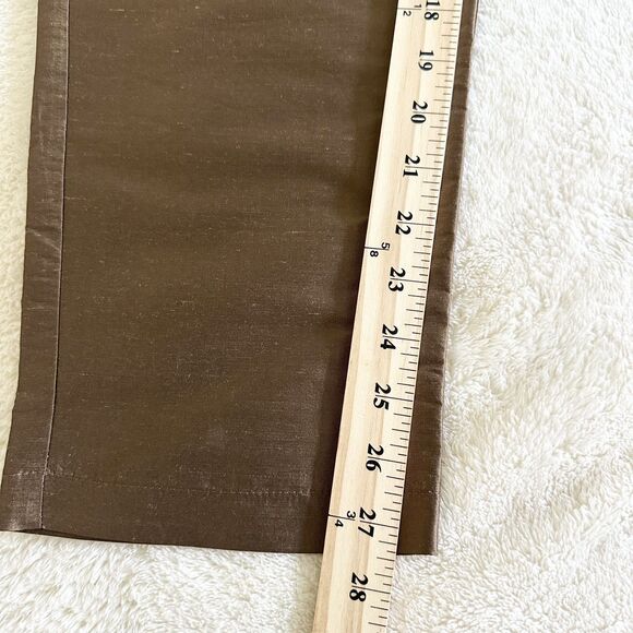 Vintage Jami's Lifestyle 100% Silk Pants Size 8 Metallic Bronze - Picture 9 of 10